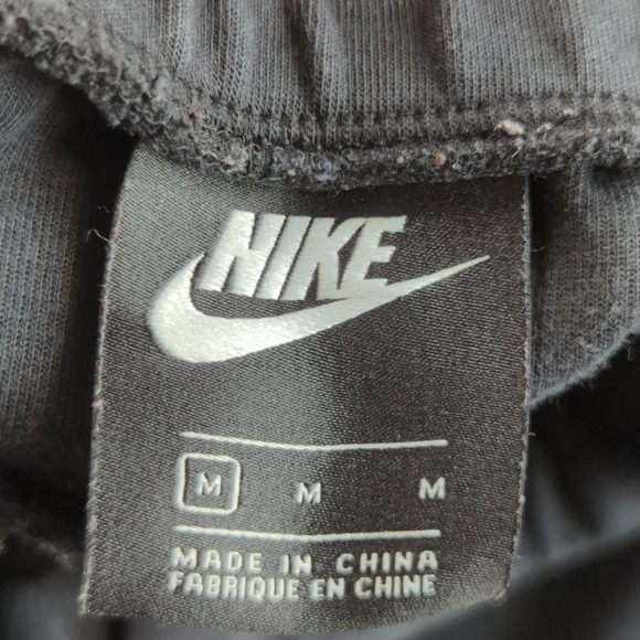 Nike Sportswear Fleece‎ Pants Mens Medium Black Joggers BV3472-010 Sweatpants - Picture 5 of 16